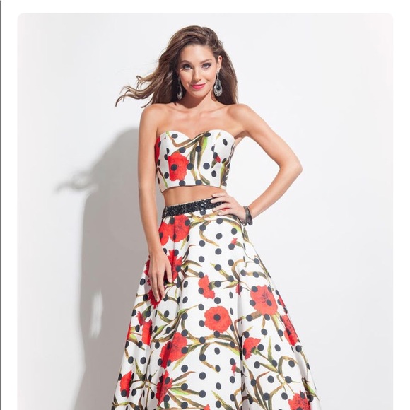 Rachel Allen 2 piece prom dress style 7088